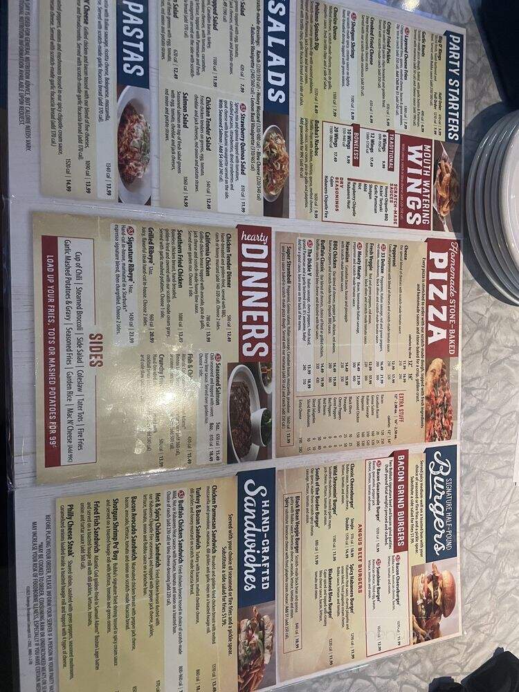 Bubba's 33 - Avon, IN menu_pic