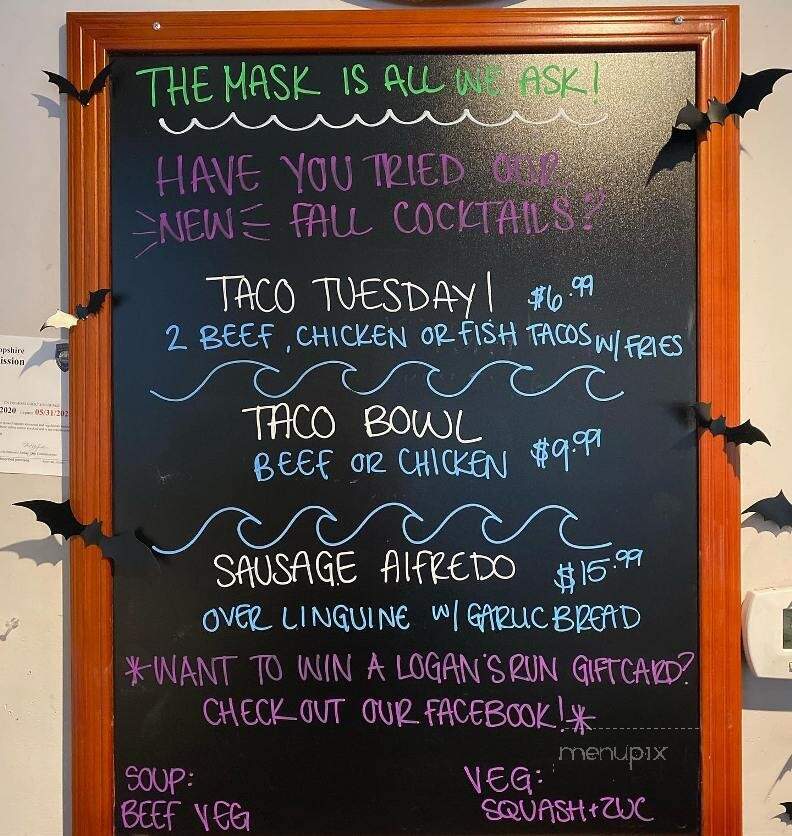 Logan's Run - Hampton, NH menu_pic
