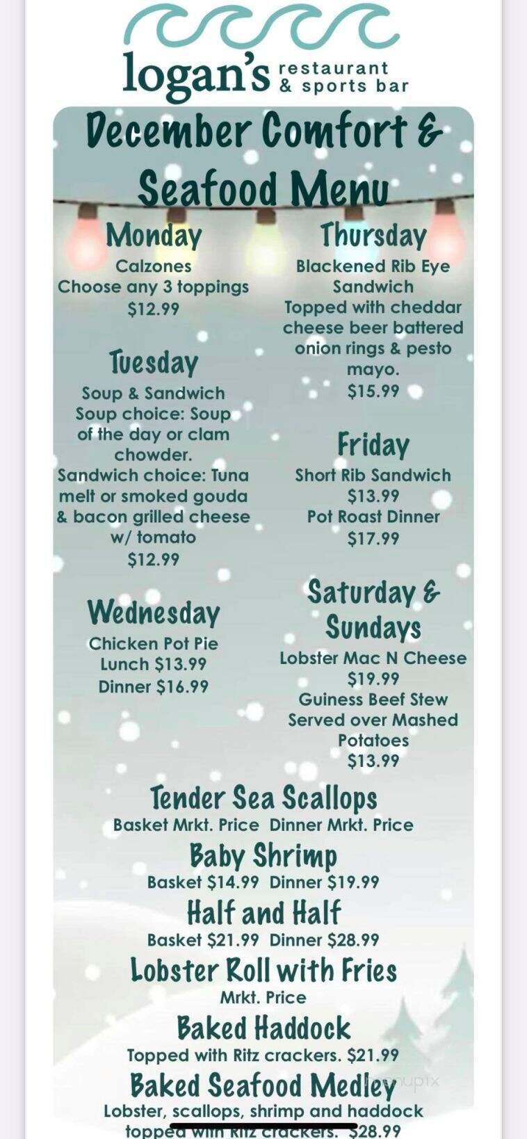 Logan's Run - Hampton, NH menu_pic