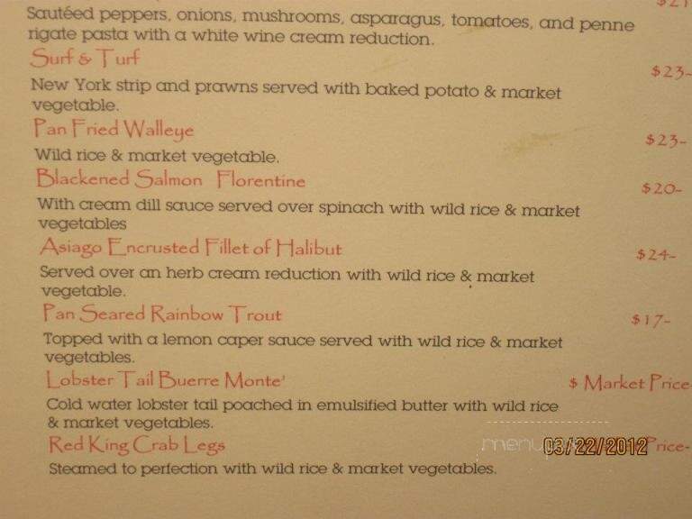 Dancing Fire - Walker, MN menu_pic