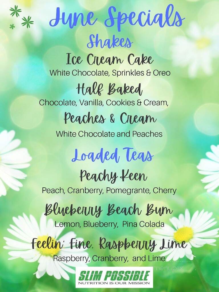 Slim Possible - Middletown, RI menu_pic