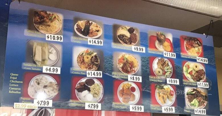 El Salvador Market and Restaurant - Rancho Cordova, CA menu_pic