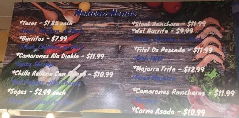 El Salvador Market and Restaurant - Rancho Cordova, CA menu_pic
