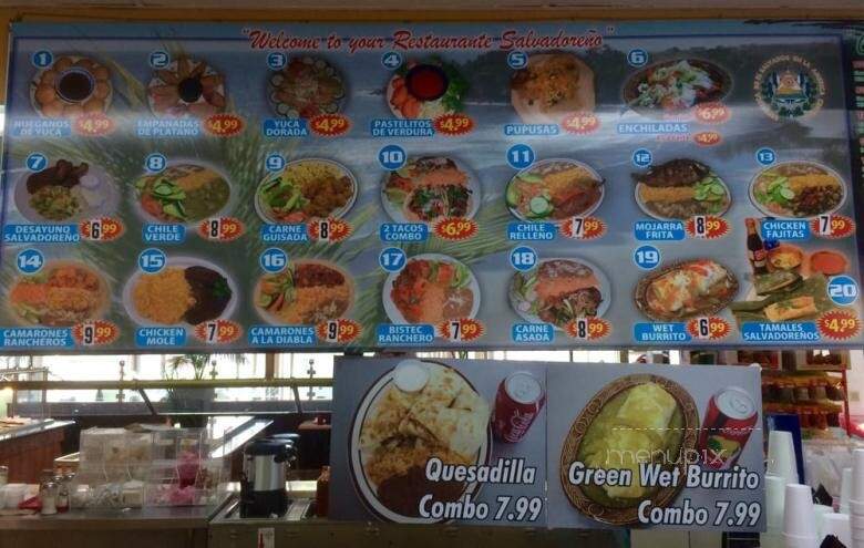 El Salvador Market and Restaurant - Rancho Cordova, CA menu_pic