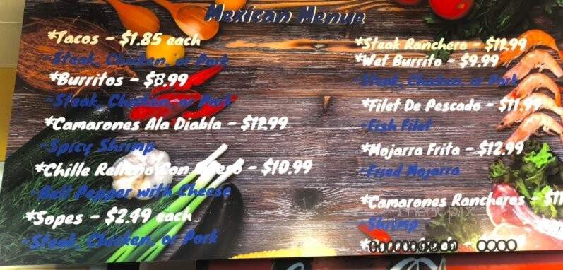 El Salvador Market and Restaurant - Rancho Cordova, CA menu_pic