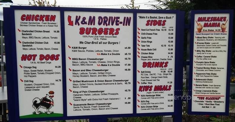 K & M DriveIn - Camas, WA menu_pic