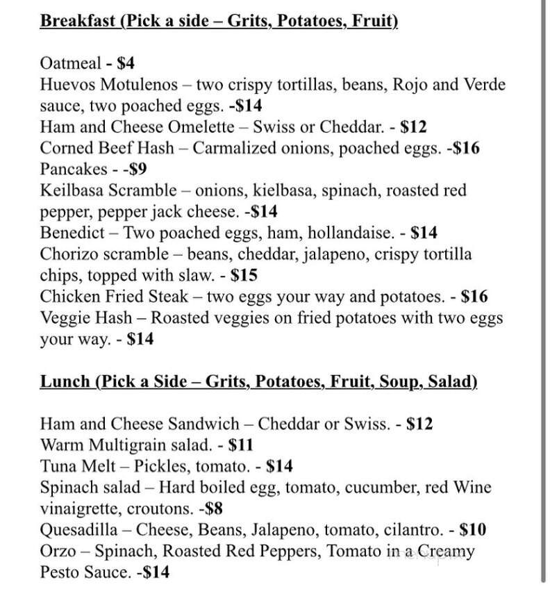 The Cottonwood Cafe - Sisters, OR menu_pic