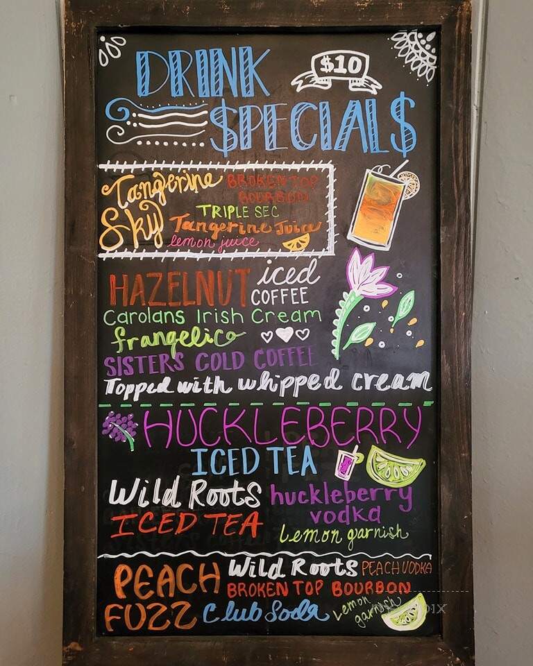 The Cottonwood Cafe - Sisters, OR menu_pic