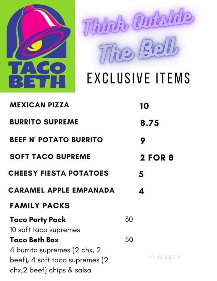 The Drunken Waffle Food Truck - Dayton, OH menu_pic