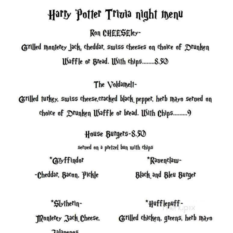 The Drunken Waffle Food Truck - Dayton, OH menu_pic