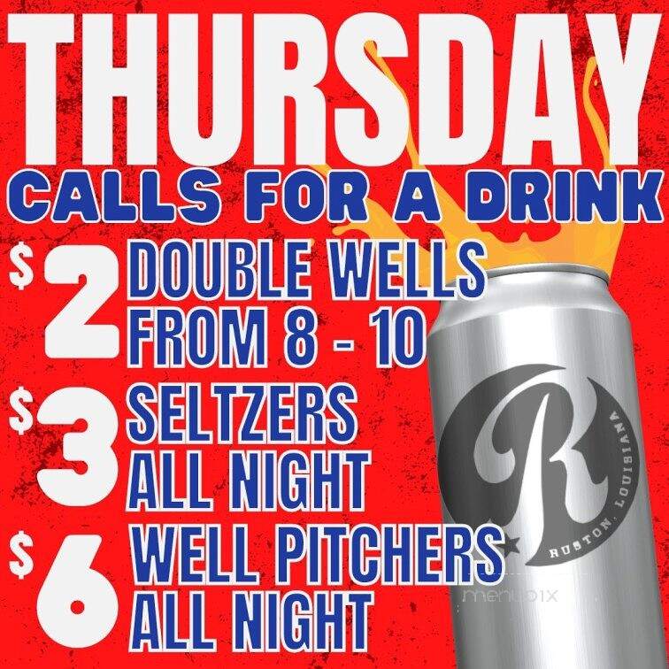 The Revelry of Ruston - Ruston, LA menu_pic
