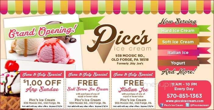 Picc's Ice Cream Company - Old Forge, PA