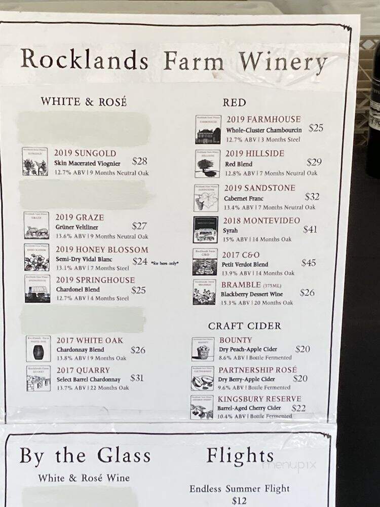 Rocklands Farm - Poolesville, MD menu_pic