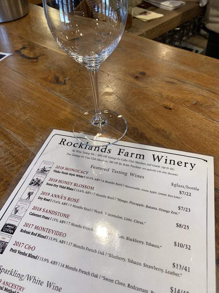 Rocklands Farm - Poolesville, MD menu_pic