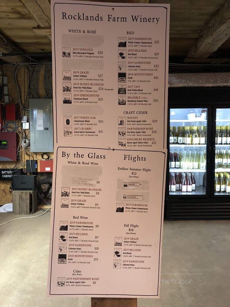 Rocklands Farm - Poolesville, MD menu_pic