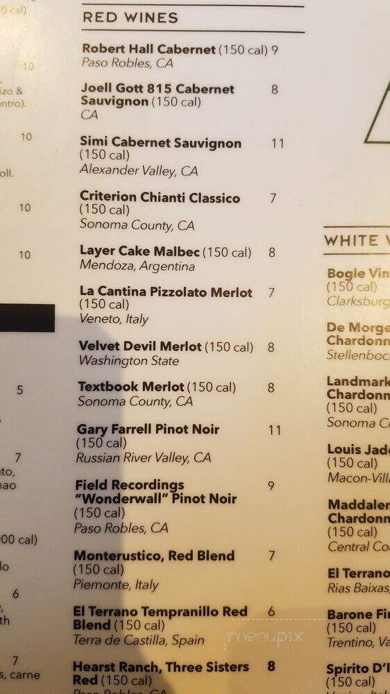 Shuffle Bar - Pasadena, CA menu_pic