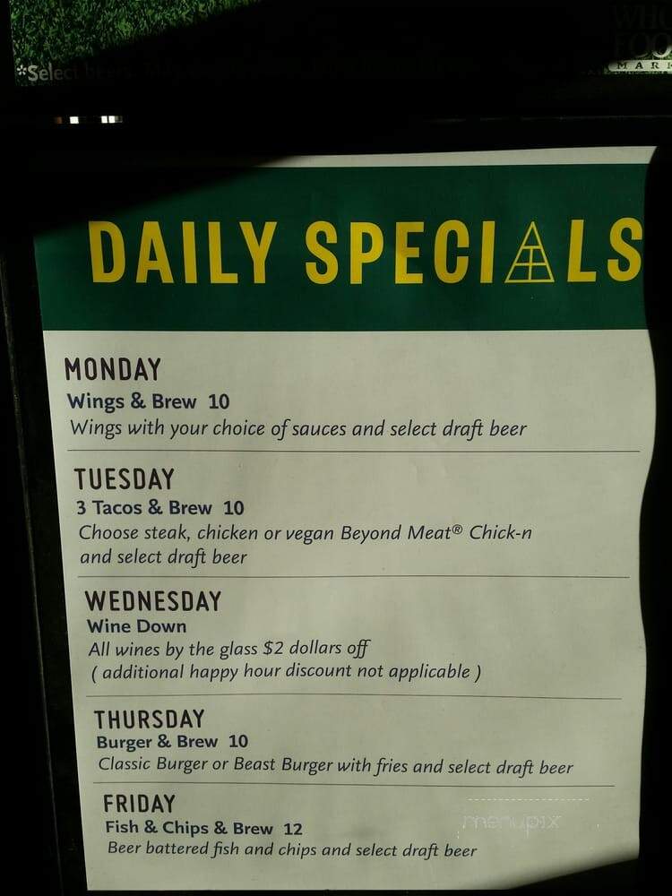 Shuffle Bar - Pasadena, CA menu_pic