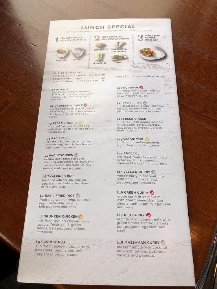 Samui Thai Cuisine - Southbury, CT menu_pic