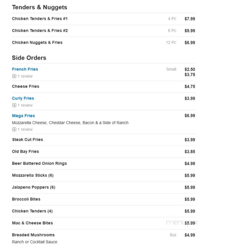 Nick's Pizza - Clayton, NJ menu_pic