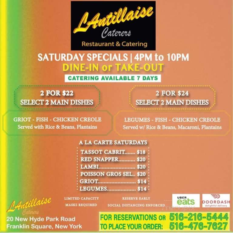 L'Antillaise - Franklin Square, NY menu_pic