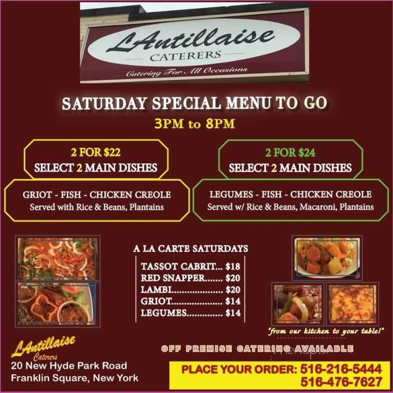 L'Antillaise - Franklin Square, NY menu_pic