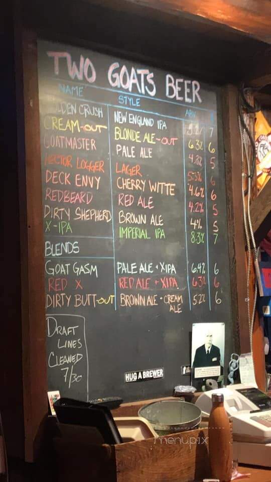 Two Goats Brewing - Hector, NY menu_pic
