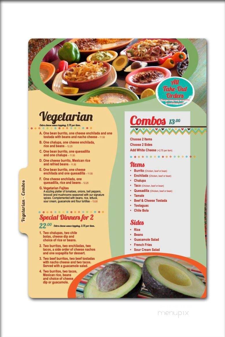 Los Portales Mexican Restaurant - Jackson, TN menu_pic