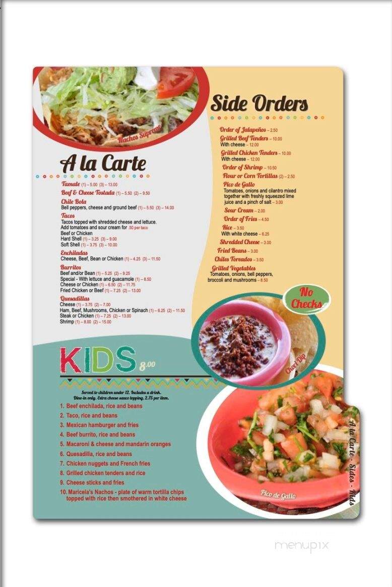 Los Portales Mexican Restaurant - Jackson, TN menu_pic