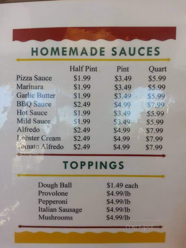 Angelina's Pizza - Elyria, OH menu_pic