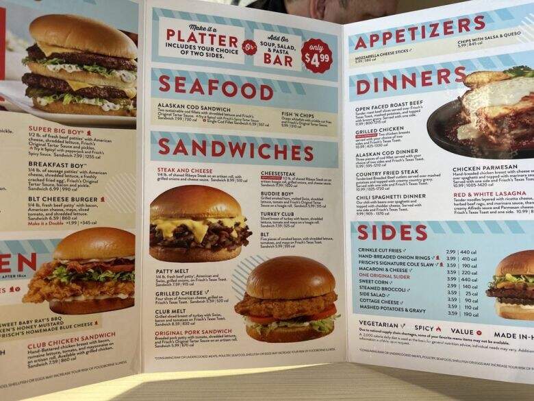 Frisch's Big Boy Restaurant - Franklin, OH menu_pic