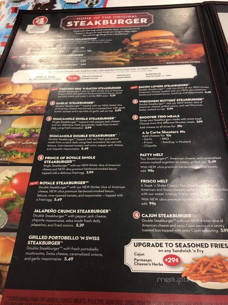 Steak 'n Shake - Mansfield, OH menu_pic