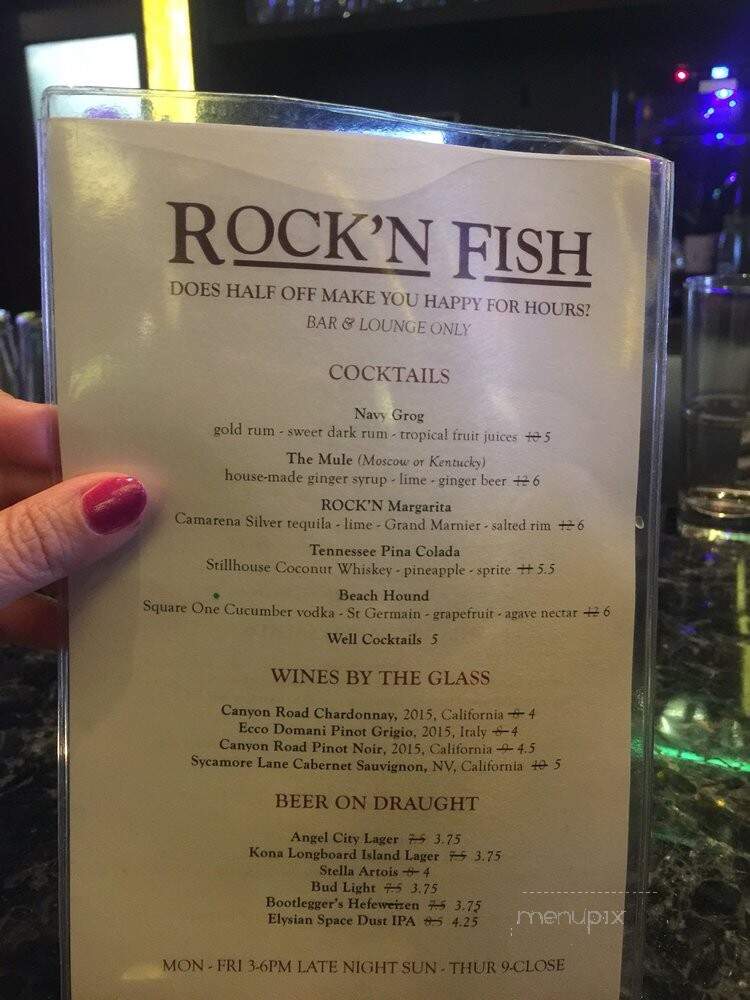 ROCK'N FISH L.A. LIVE - Los Angeles, CA menu_pic
