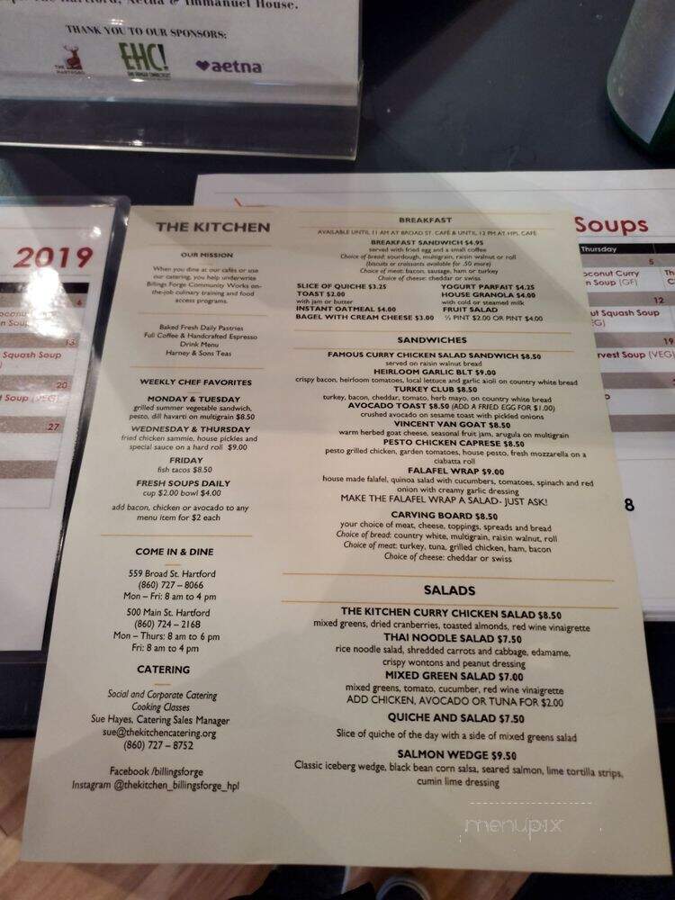 The Kitchen - Hartford, CT menu_pic
