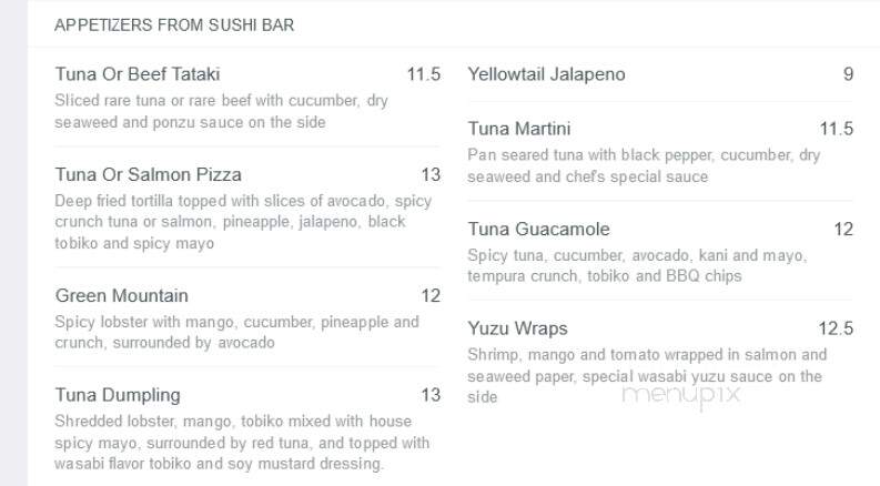 Sushi Joy - Boise, ID menu_pic