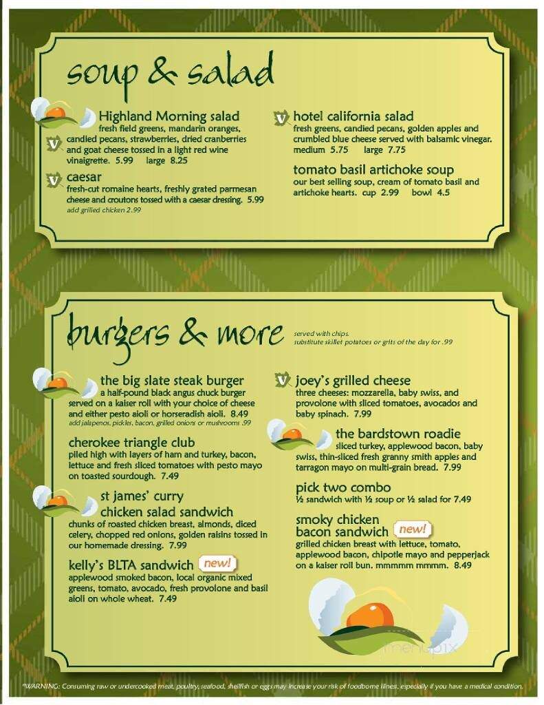 Highland Morning - Louisville, KY menu_pic