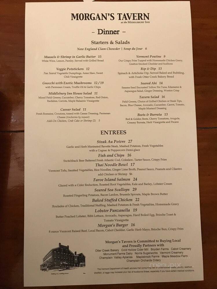 Morgan's Tavern - Middlebury, VT