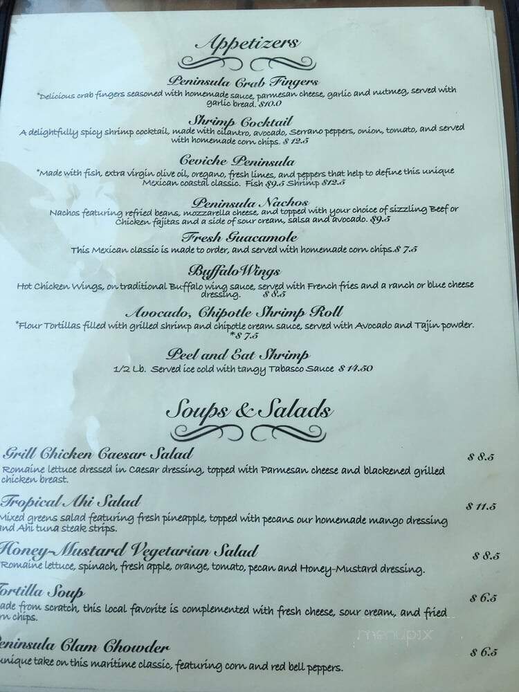 Las Olas Restaurant Grill and Bar - South Padre Island, TX menu_pic