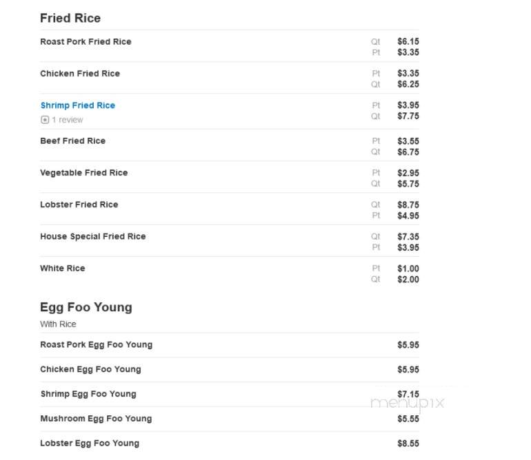 China Buffet - Wentzville, MO menu_pic