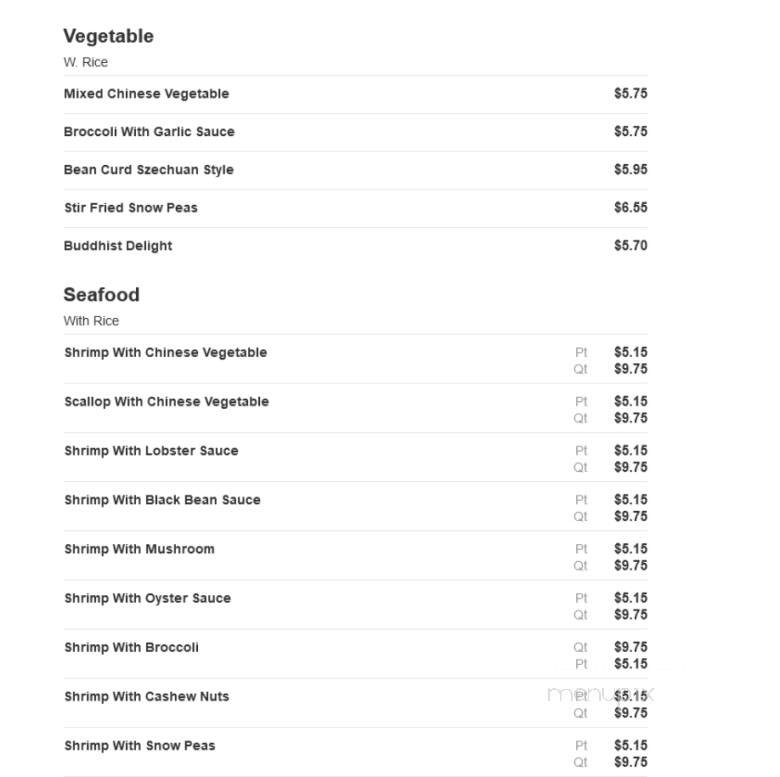 China Buffet - Wentzville, MO menu_pic