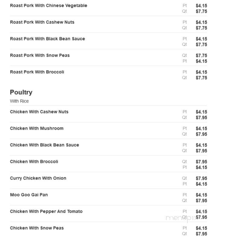 China Buffet - Wentzville, MO menu_pic