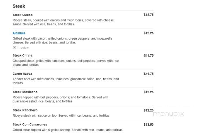 San Jose Mexican Restaurant - St Louis, MO menu_pic