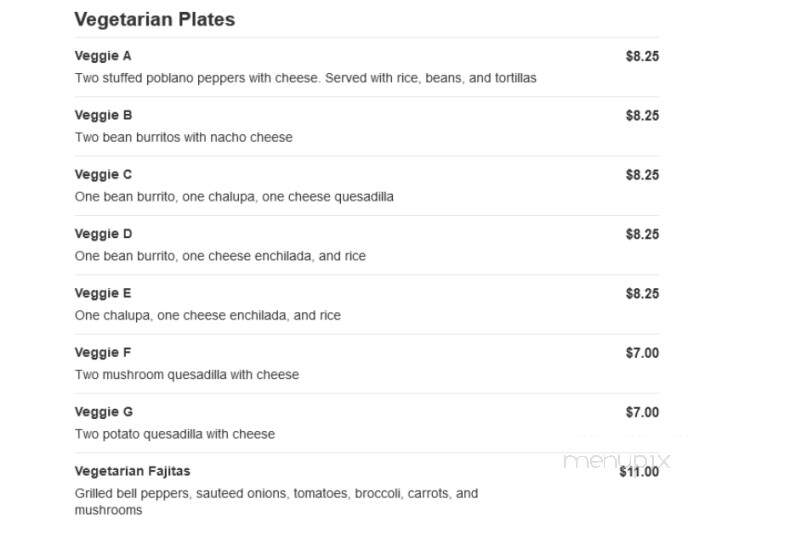 San Jose Mexican Restaurant - St Louis, MO menu_pic