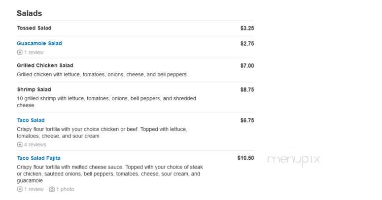 San Jose Mexican Restaurant - St Louis, MO menu_pic