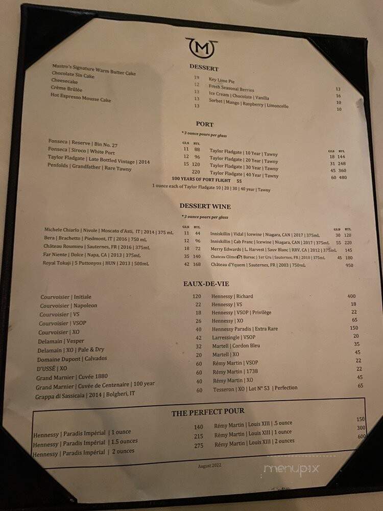 Mastro's City Hall Steakhouse - Scottsdale, AZ