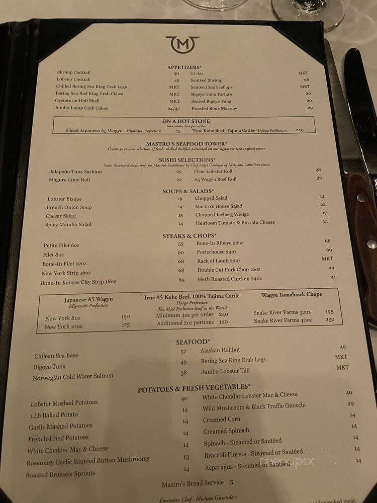 Mastro's City Hall Steakhouse - Scottsdale, AZ