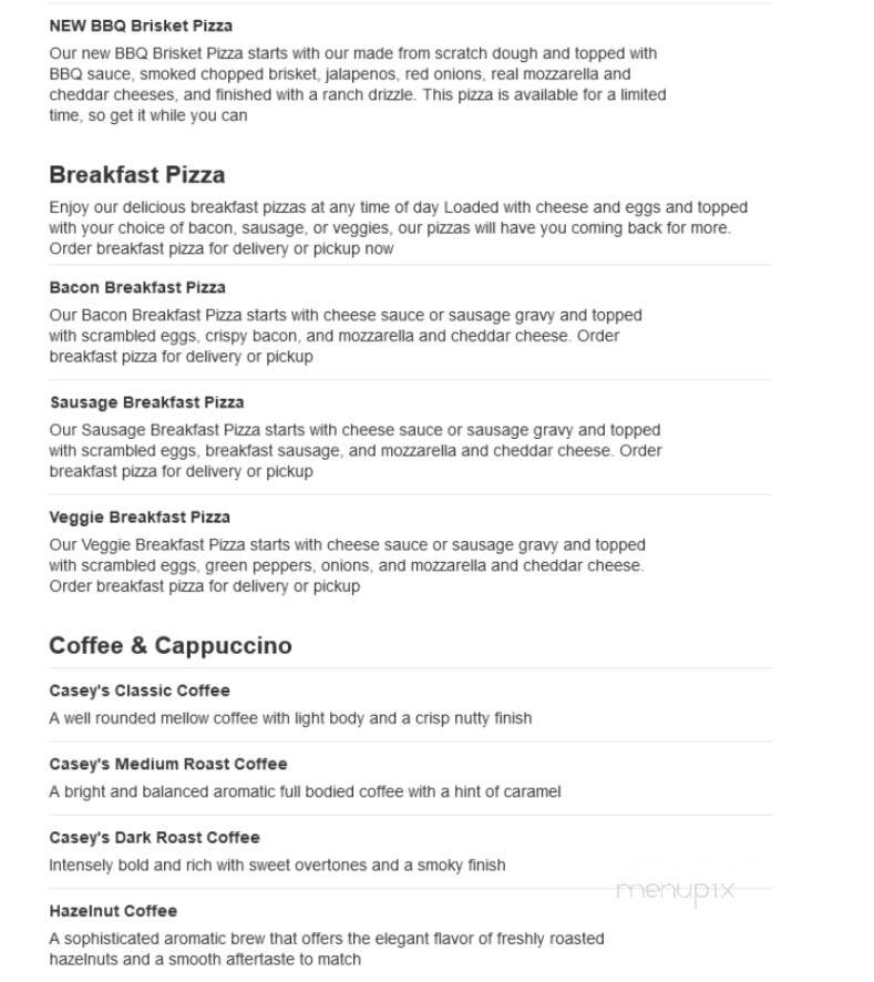 Caseys Carry OUT Pizza - Lacygne, KS menu_pic