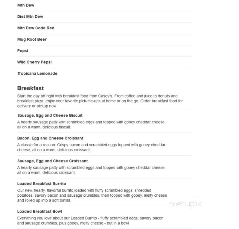 Caseys Carry OUT Pizza - Lacygne, KS menu_pic