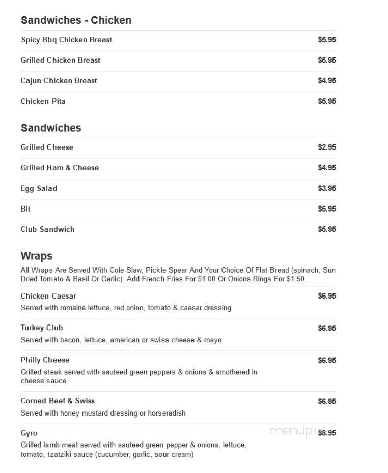 Shot Makers Sports Bar and Grill - Southgate, MI menu_pic