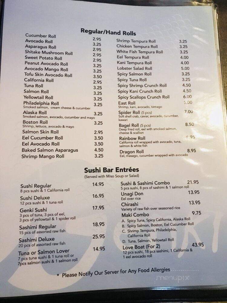 Genki sushi - Staten Island, NY menu_pic