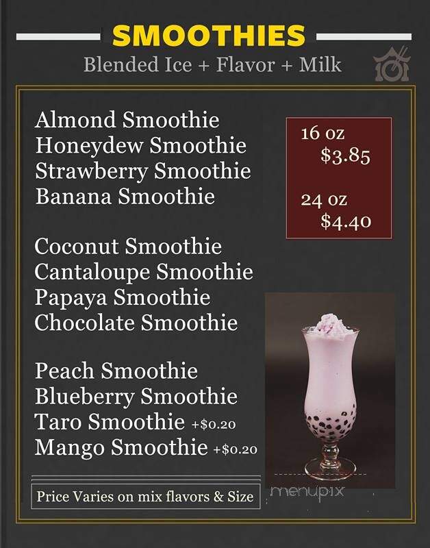 101 Taiwanese Cuisine - Reno, NV menu_pic